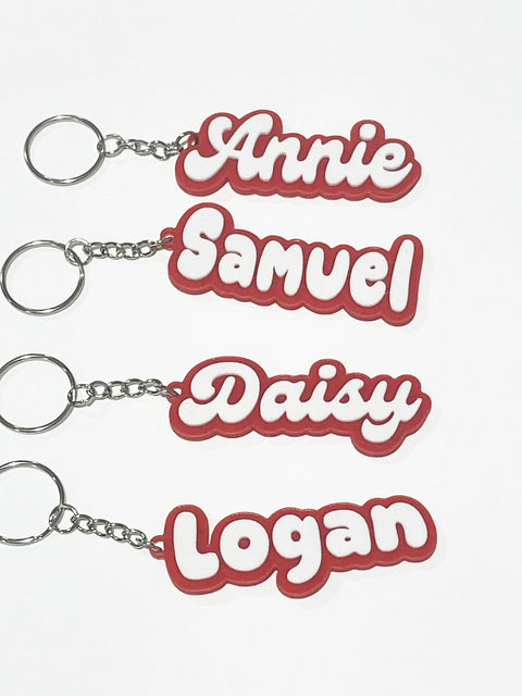 Personalised Name Keyrings