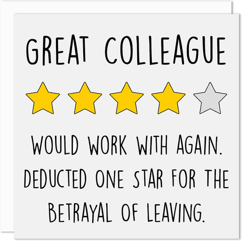 Great Colleague Greeting Card
