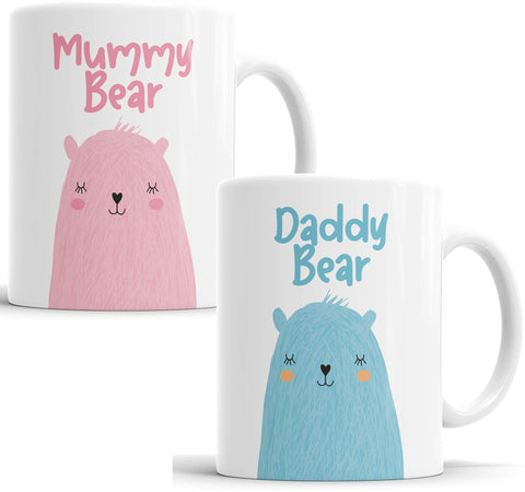 Mummy Bear & Daddy Bear Mug Set