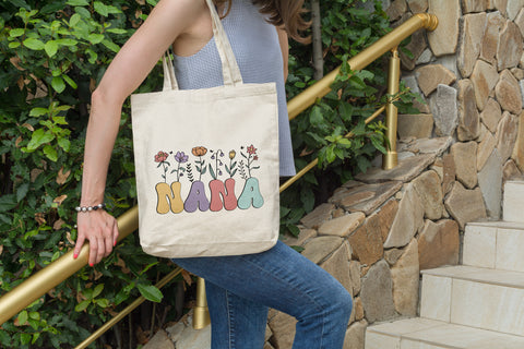 Nana Floral Tote Bag