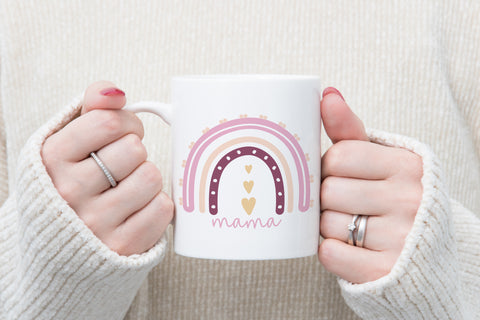 Pink Rainbow Mama Mug