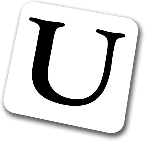Alphabet Letter Coaster (Letter U)