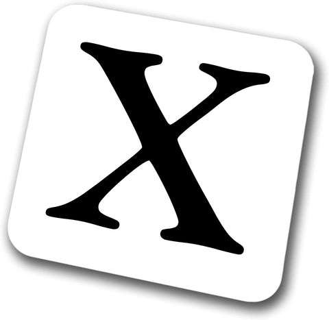 Alphabet Letter Coaster (Letter X)