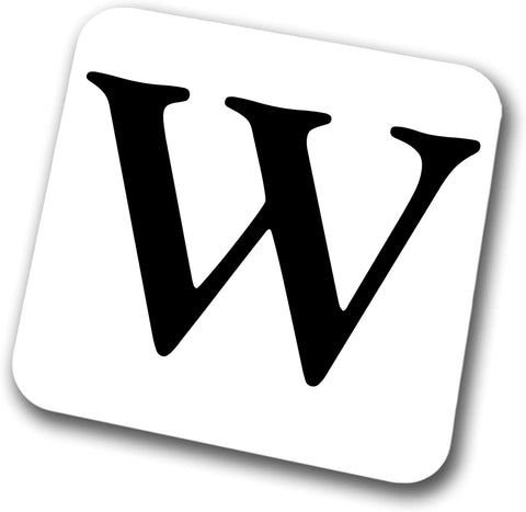 Alphabet Letter Coaster (Letter W)