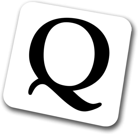 Alphabet Letter Coaster (Letter Q)