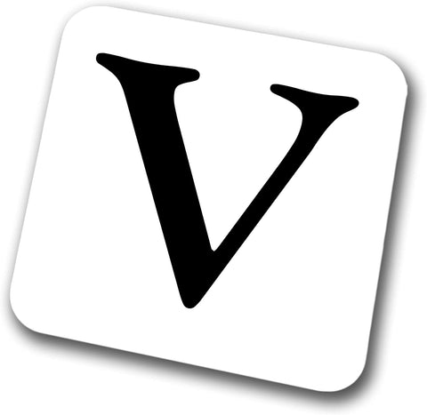 Alphabet Letter Coaster (Letter V)