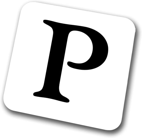 Alphabet Letter Coaster (Letter P)