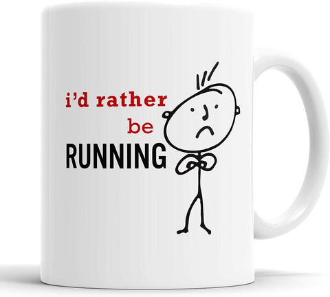 Mens I'd Rather Be Running Mug