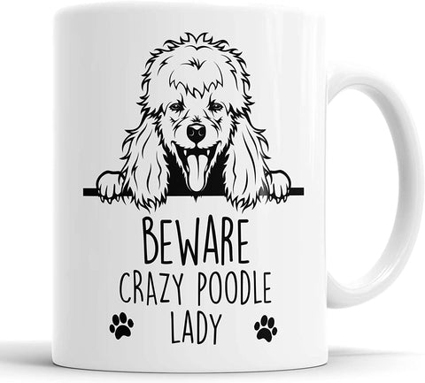 Crazy Poodle Lady Mug
