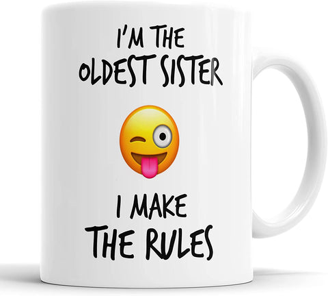 I'm The Oldest Sister Emoji Smiley Mug