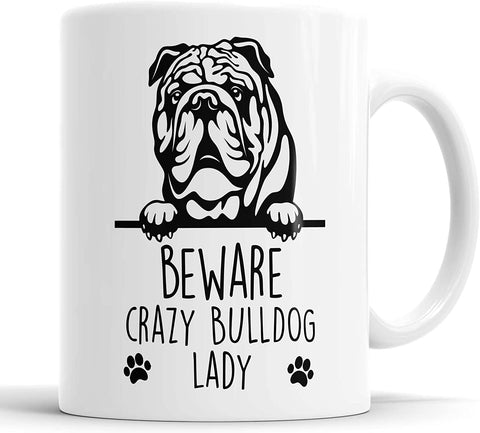Bulldog Mug Crazy Bulldog Lady Mug