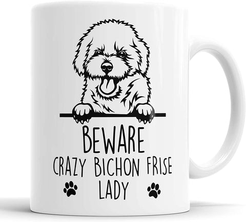 Bichon Frise Mug Crazy Bichon Frise Lady Mug
