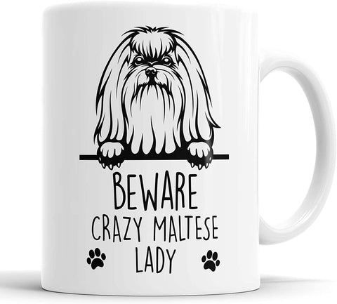 Crazy Maltese Lady Mug