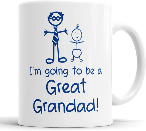 I'm Going to Be A Great Grandad Mug Boys Stick Person