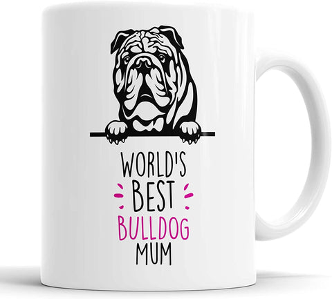 Bulldog Mug World's Best Bulldog Mum Mug