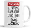 Labrador Warning A Farting Lives Here Mug