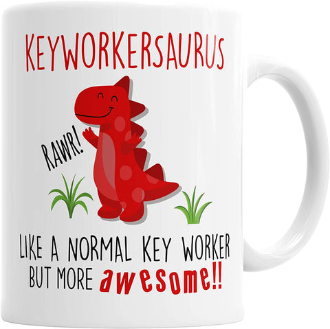 Keyworkersaurus Mug Key Worker Dinosaur