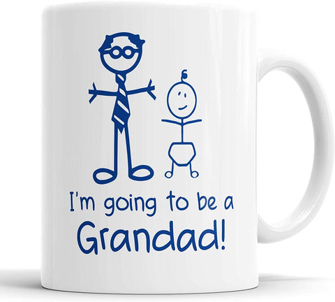 I'm Going to Be A Grandad Mug Boys Stick Person