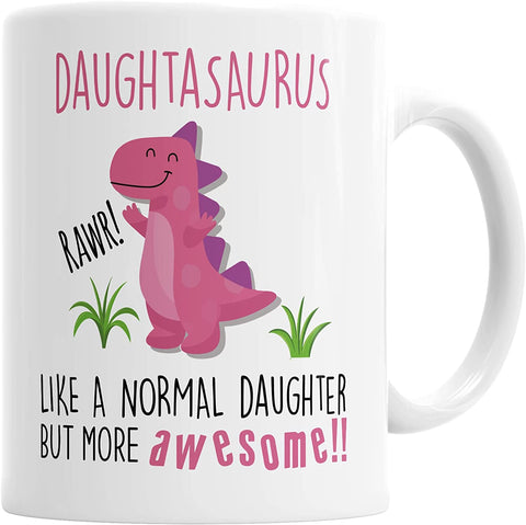 Daughtasaurus Mug Daughter Dinosaur