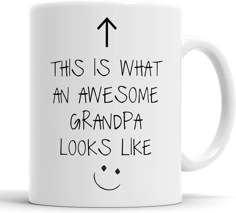 This is What an Awesome Grandpa Looks Like B&W Mug