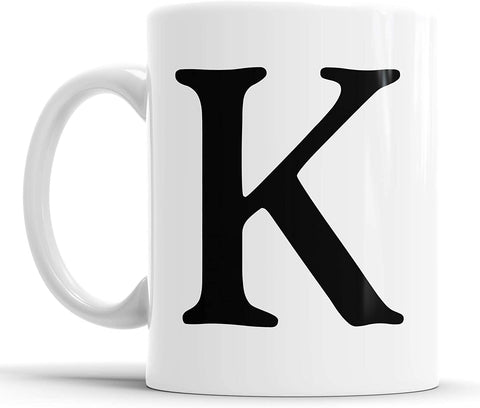 Alphabet Mug Letter Mugs (Letter K)