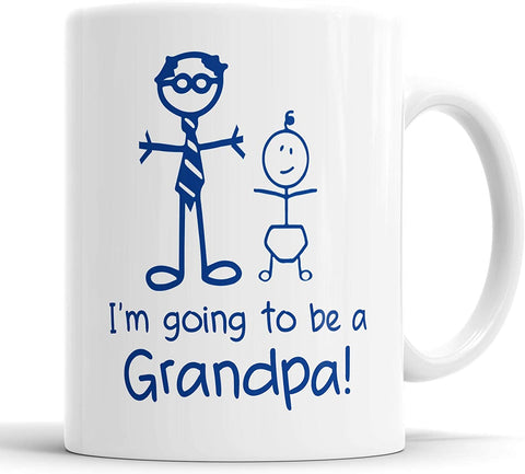 I'm Going to Be A Grandpa Mug Boys Stick Person
