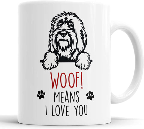 Cavapoo Woof Means I Love You Mug