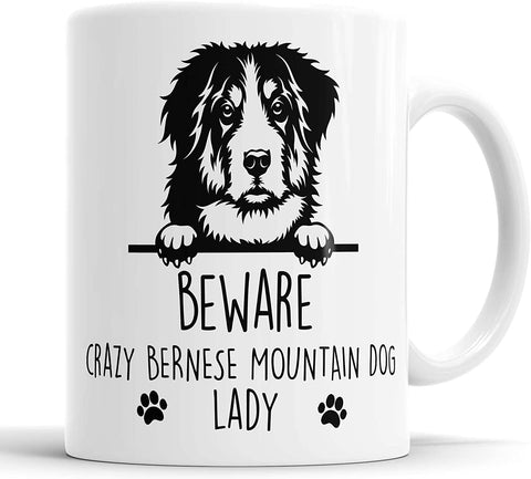 Bernese Mountain Dog Mug Crazy Bernese Mountain Dog Lady Mug