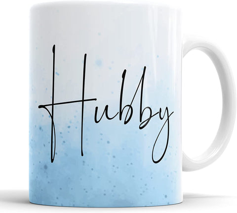 Hubby Mug Watercolour Mug