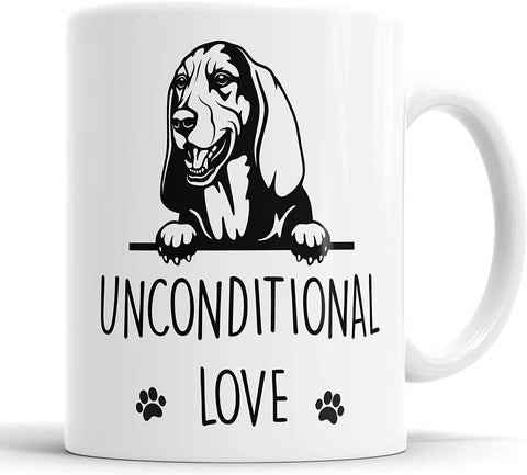 Basset Hound Mug Basset Hound Unconditional Love Mug