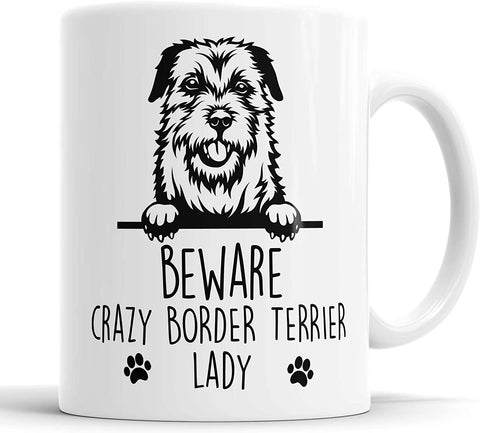 Border Terrier Mug Crazy Border Terrier Lady Mug
