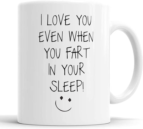 I Love You Even When You Fart in Your Sleep Mug