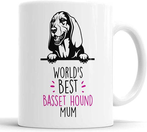 Basset Hound Mug World's Best Basset Hound Mum Mug