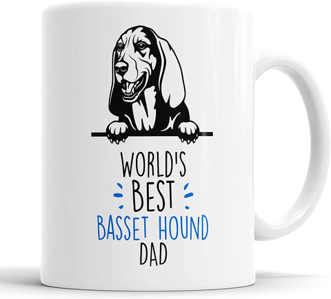 Basset Hound Mug World's Best Basset Hound Dad Mug