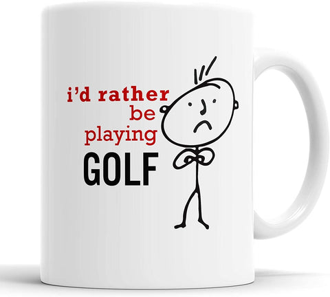 Mens I'd Rather Be Playing Golf Mug