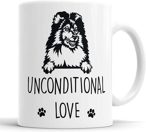 Rough Collie Unconditional Love Mug