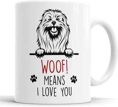 Lhasa Apso Woof Means I Love You Mug