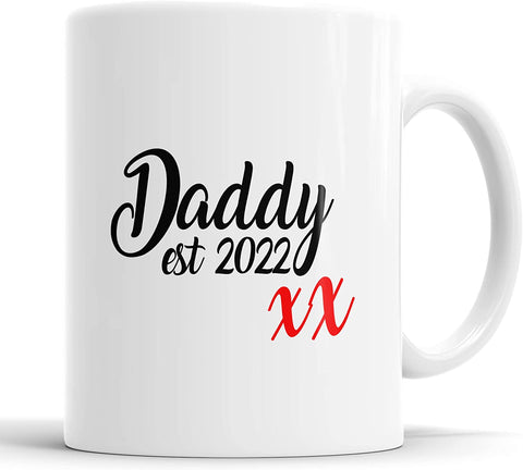 Daddy Est 2022 With Kisses Mug
