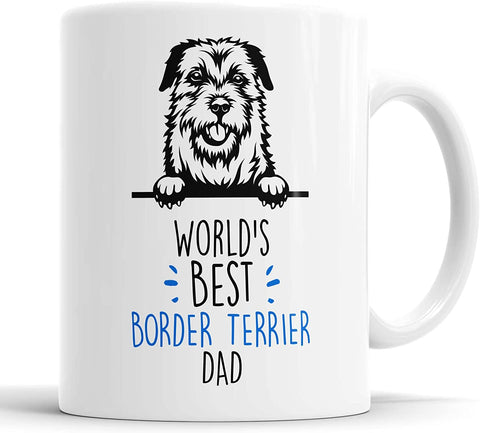 Border Terrier Mug World's Best Border Terrier Dad Mug
