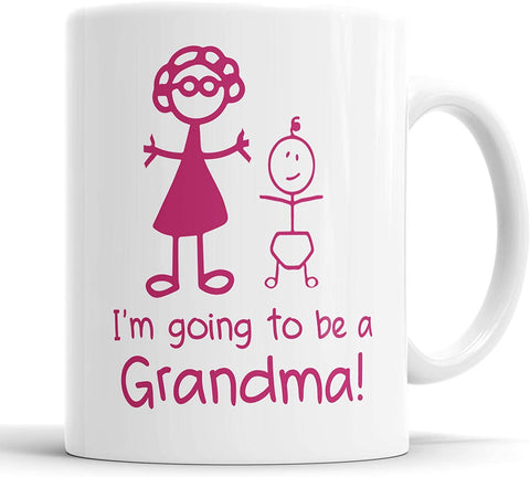 I'm Going to Be A Grandma Mug Girls Stick Person