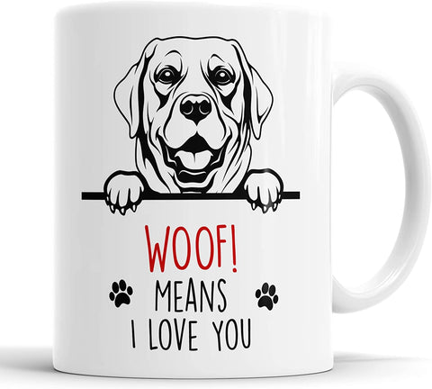 Labrador Woof Means I Love You Mug