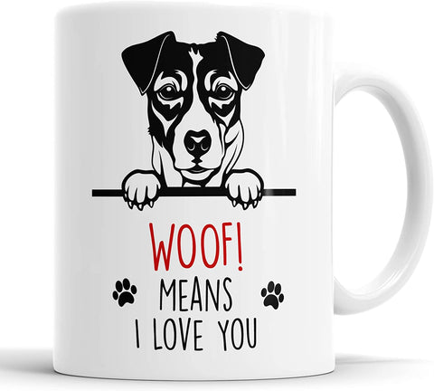 Jack Russell Woof Means I Love You Mug