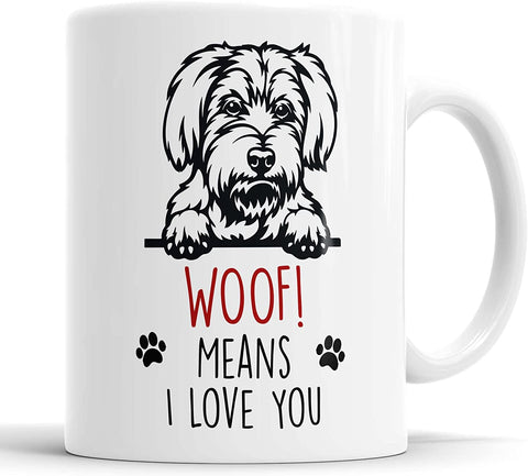 Labradoodle Woof Means I Love You Mug
