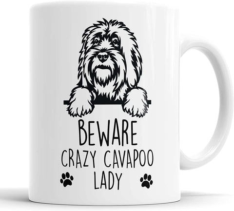 Crazy Cavapoo Lady Mug