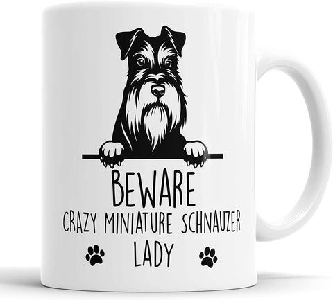 Crazy Miniature Schnauzer Lady Mug