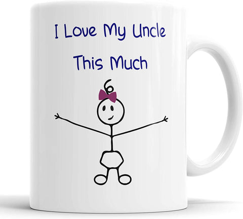I Love My Uncle This Much Girls Mug