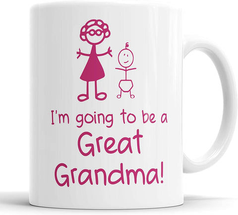 I'm Going to Be A Great Grandma Mug Girls Stick Person