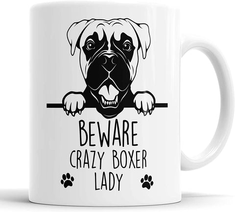 Boxer Mug Crazy Boxer Lady Mug