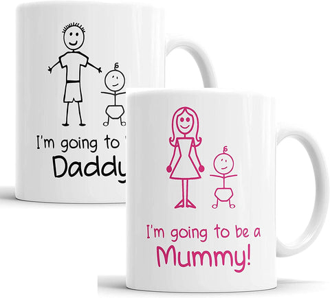 I'm Going to Be A Mummy Daddy Mug Set