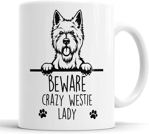 Westie Beware Crazy Mug Lady Mug